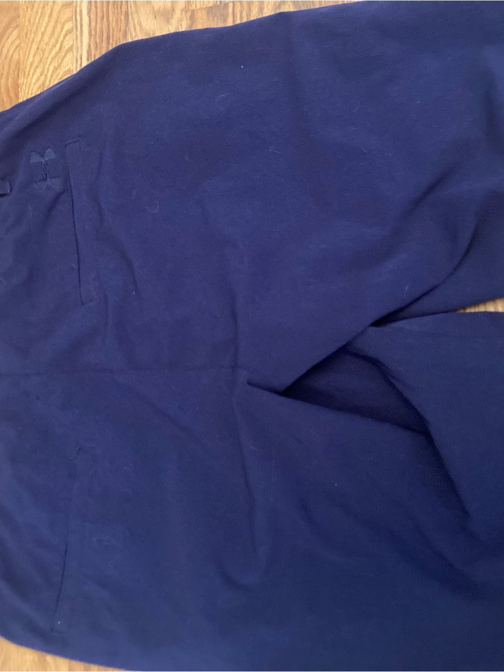 Under Armour and Greg Norman Men's Flat-Front Shorts Trio - Tan, Navy, Black - Picture 7 of 8